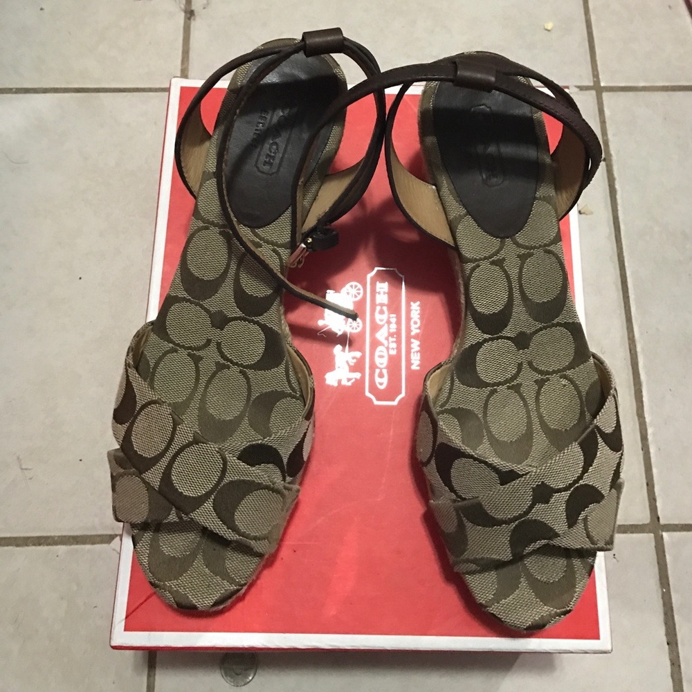 Coach Wedged Sandals
