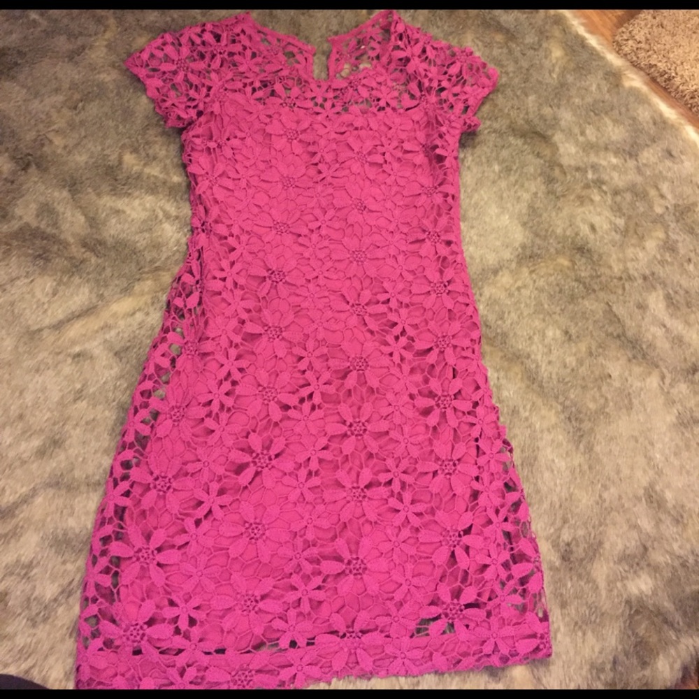 Embroidered mini dress