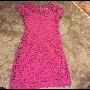 Embroidered mini dress