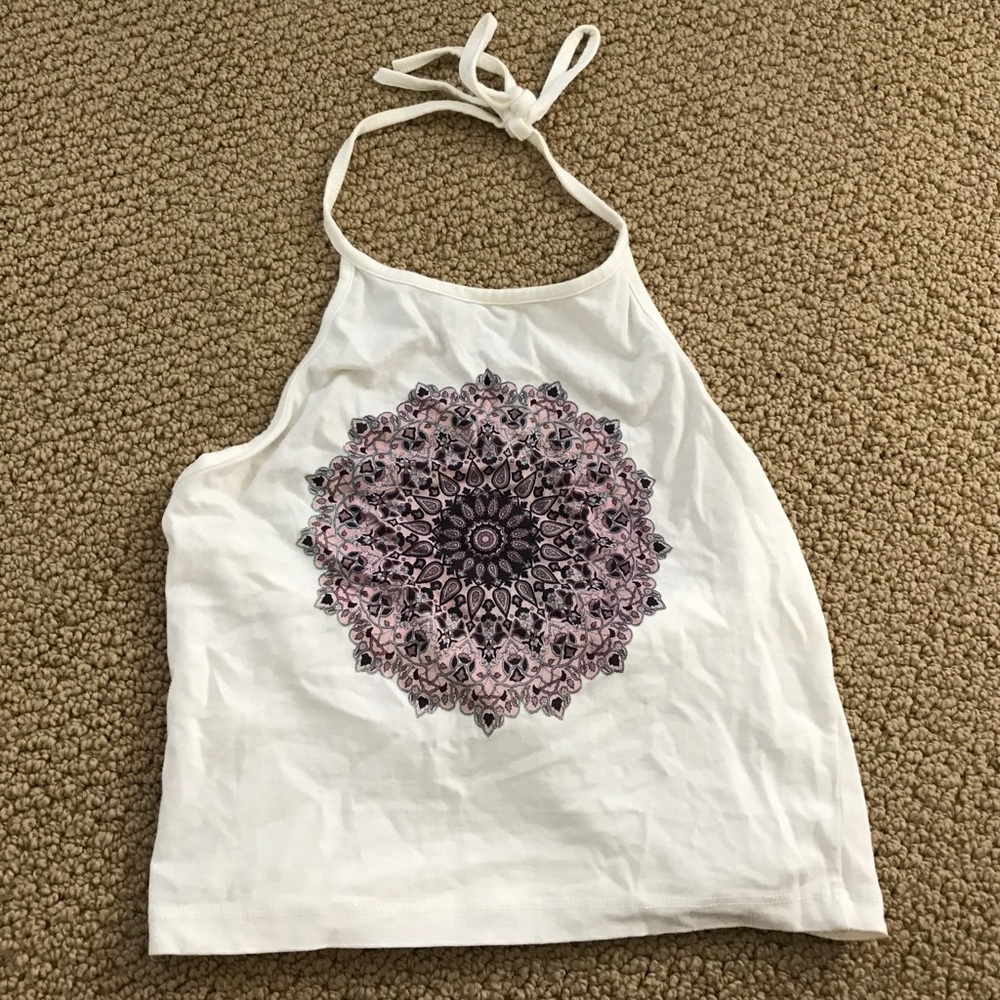 Brandy Melville medallion halter top