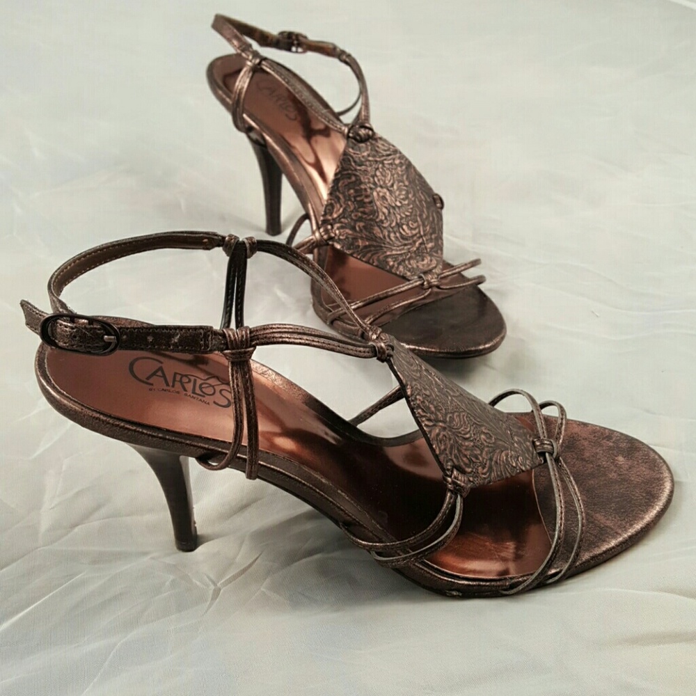 Carlos Santana heels (bronze color)