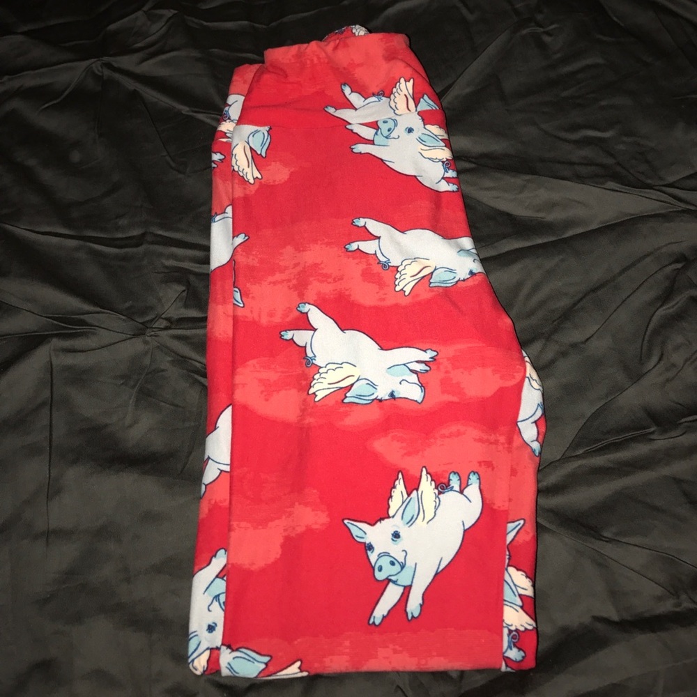LuLaRoe *UNICORN* Flying Pig OS Leggings