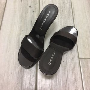 Casadei Brown Slide Sandal