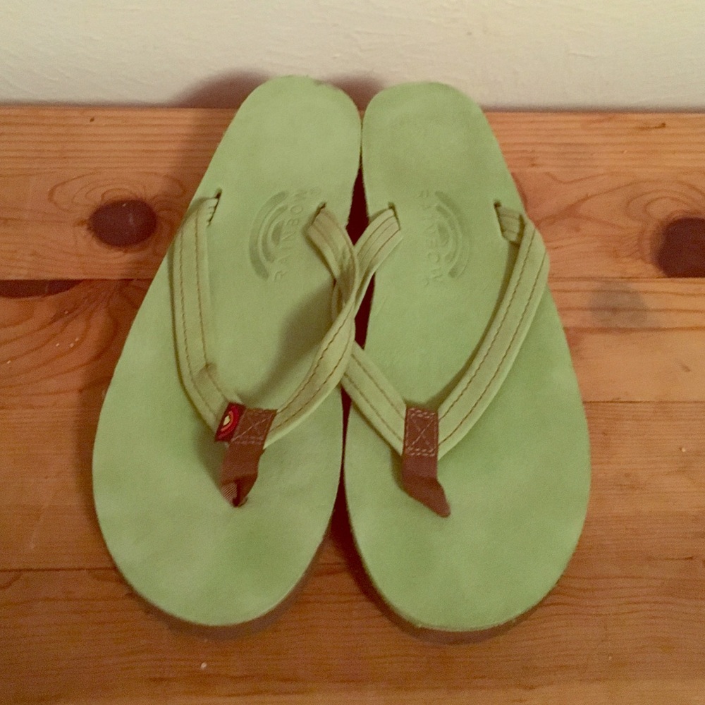 Brand New Green Rainbow Sandals