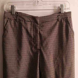 Checked pants/trousers