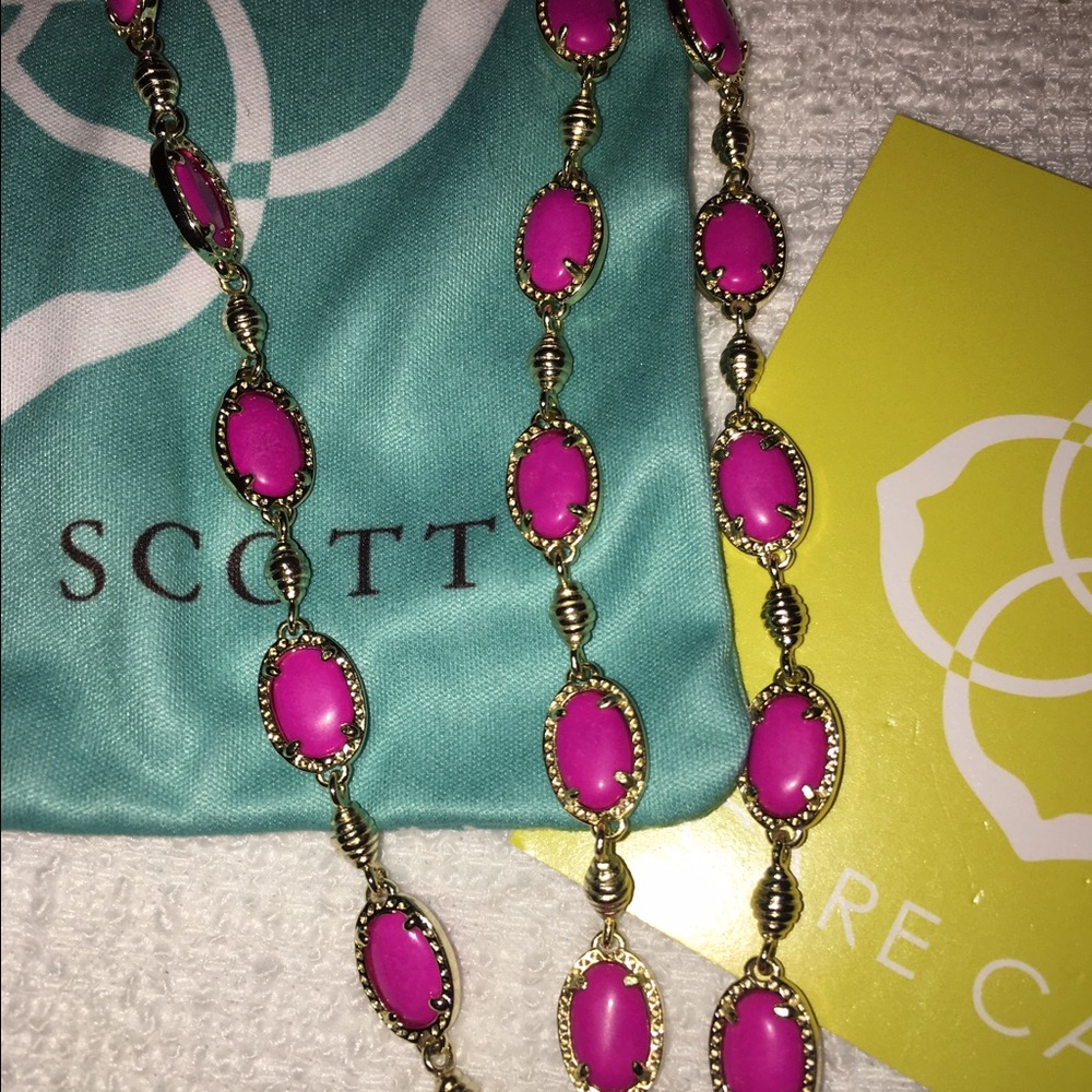 Kendra Scott Gale necklace fuschia