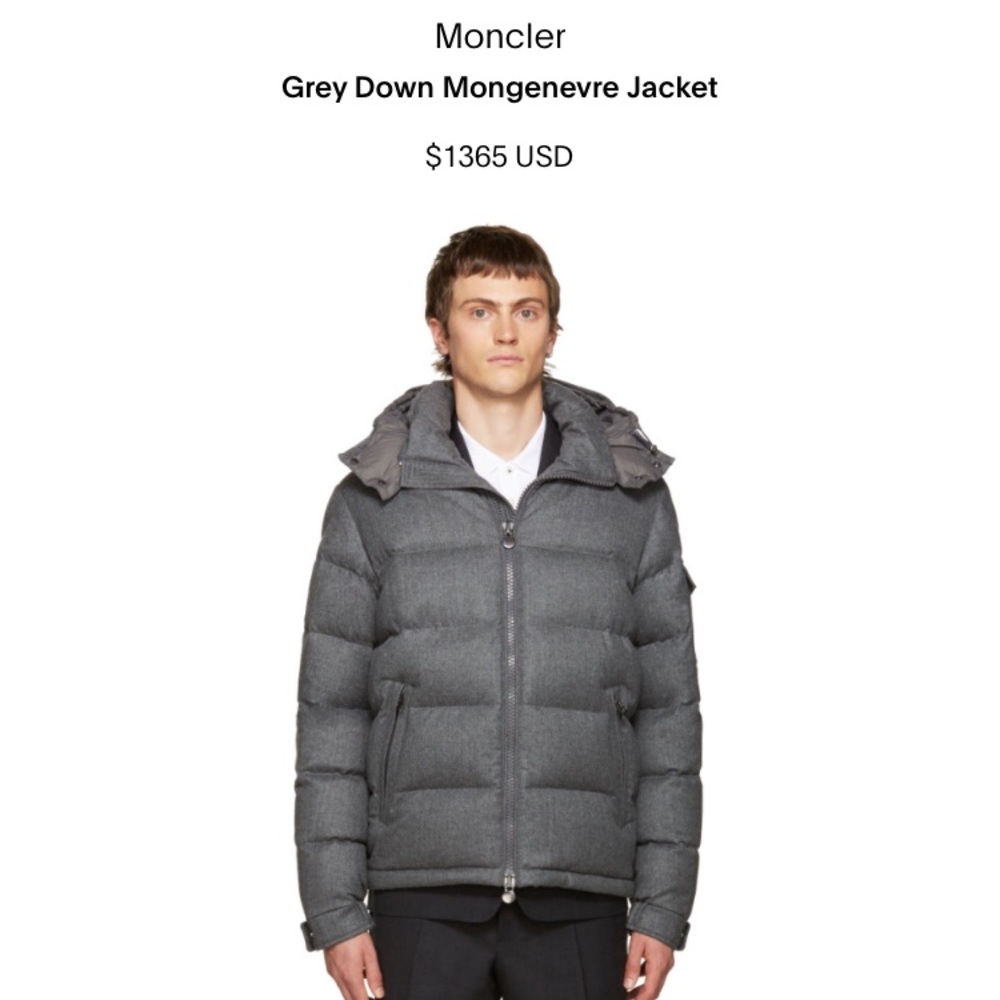 Grey men's moncler