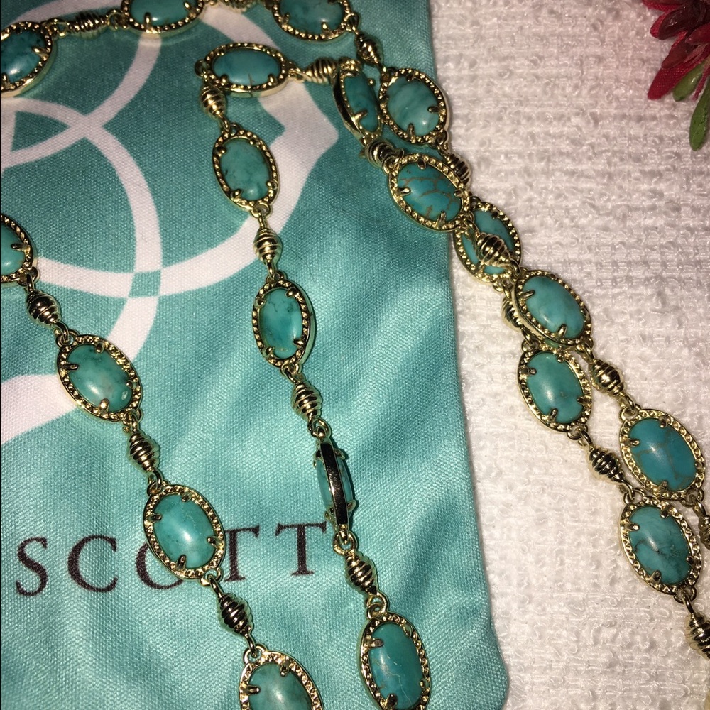 Kendra Scott Gale necklace in turquoise