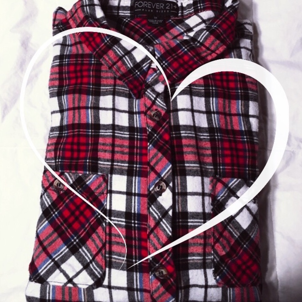 Forever 21 Plus plaid shirt