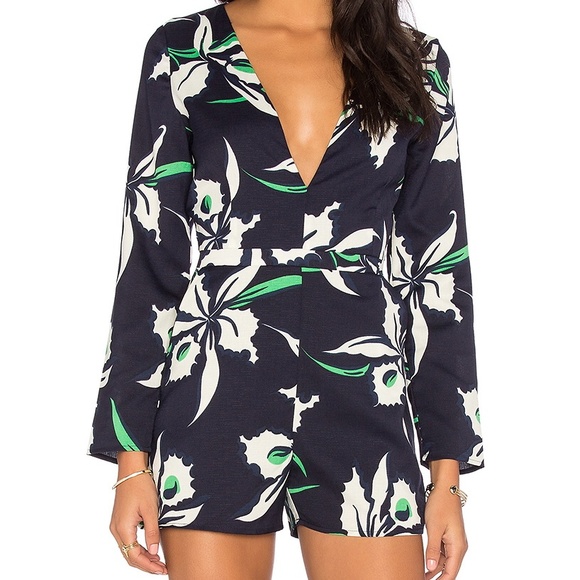 lucy paris Pants - Deep V romper lucy paris Pants - Deep V romper