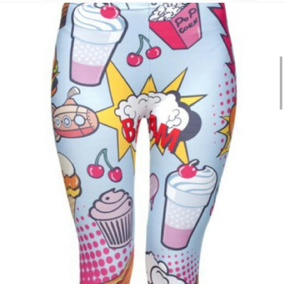 🚫bundled🚫Cartoon Leggings MSRP $38 - Picture 3 of 4