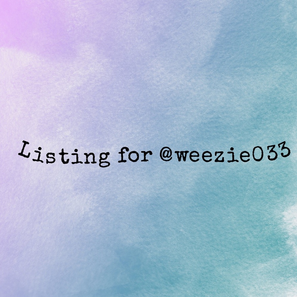 Listing For @weezie033