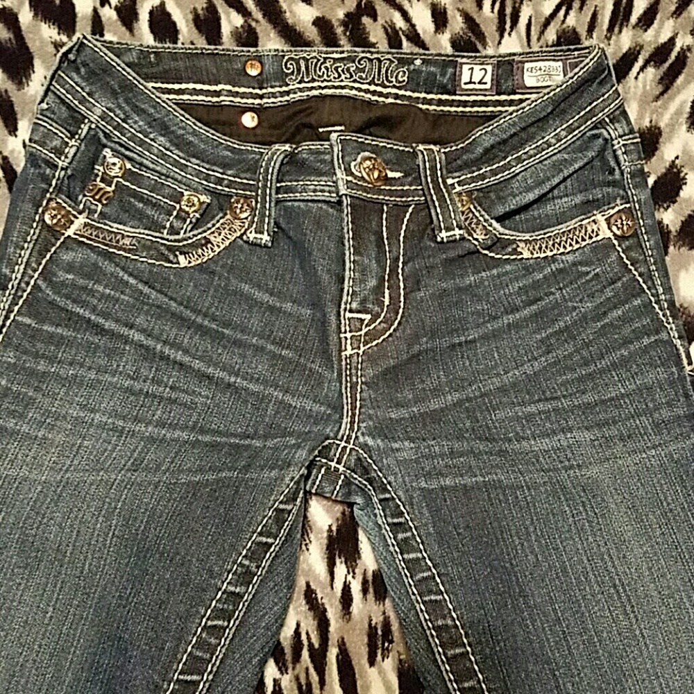 Girls Miss Me Jeans (Slim fit, Boot leg)