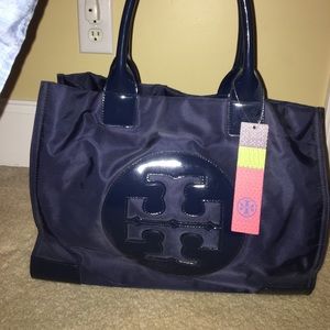 Navy Tory butch Ella tote