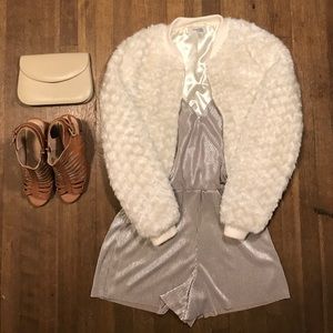 Charlotte Russe fur jacket in size S. 50% off!