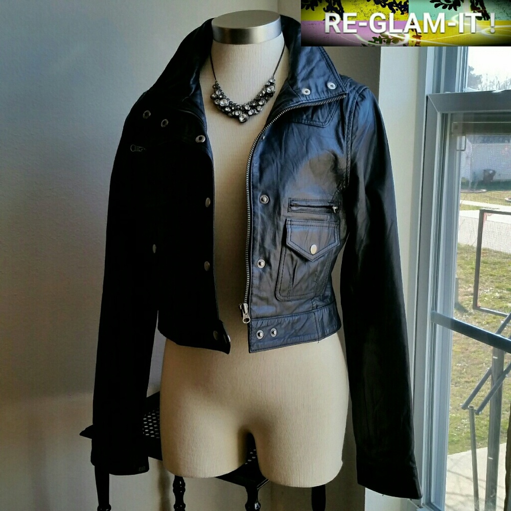 HOST PICK..VINTAGE ECHTES LEDER .JACKET