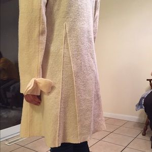Cream colored wool coat