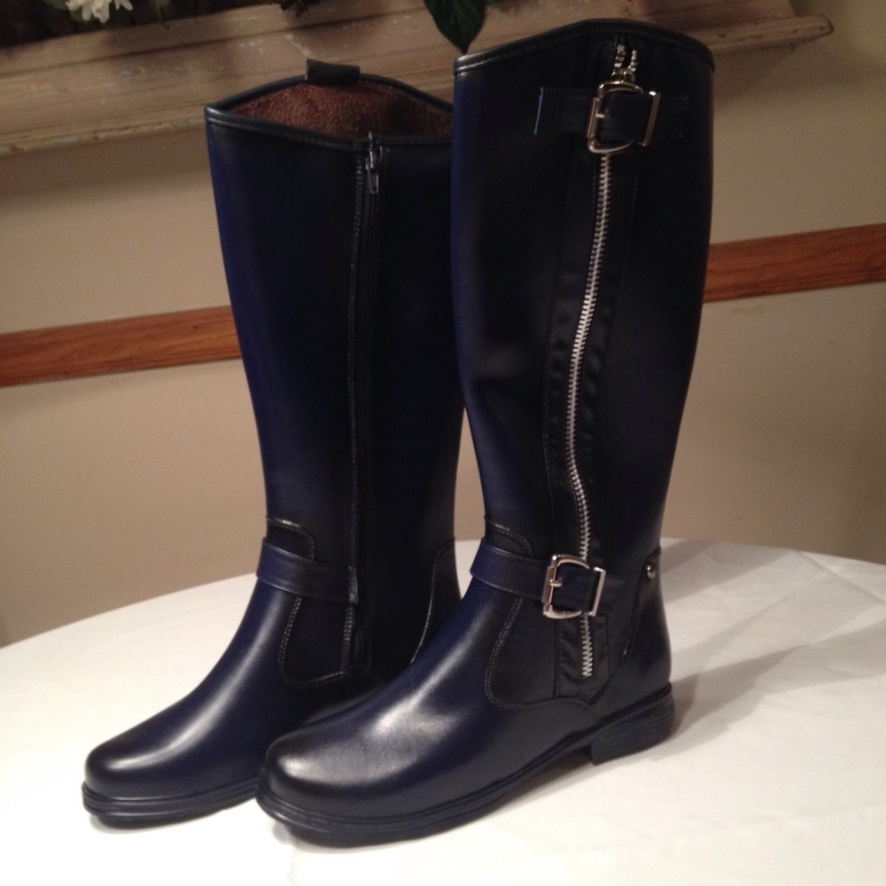 Navy Blue Rain Boots