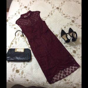 Red wine party dress