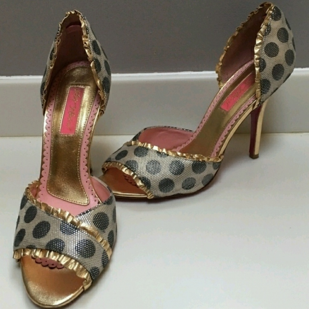 Betsey Johnson Peep Toe Heels