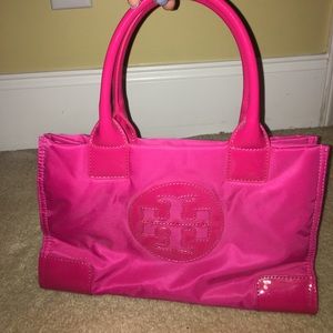 Pink Tory butch MINI Ella tote