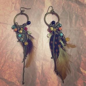 Lucky Brand Charm hoop earrings