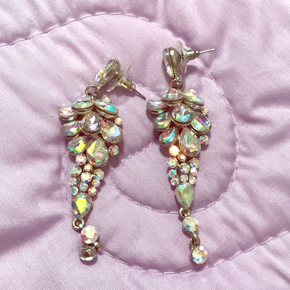 Teardrop Rhinestone Earrings
