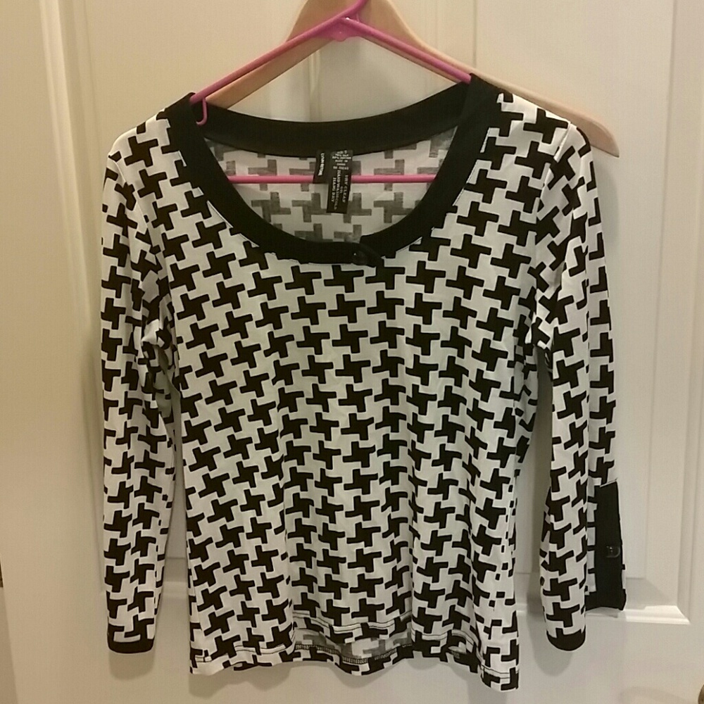 Lynn Ritchie large houndstooth top