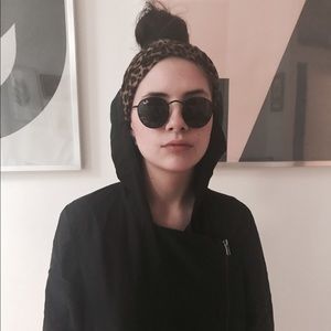 Navy asymmetrical light jacket for spring//fall