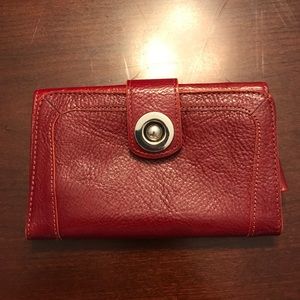 Red Wilson leather wallet