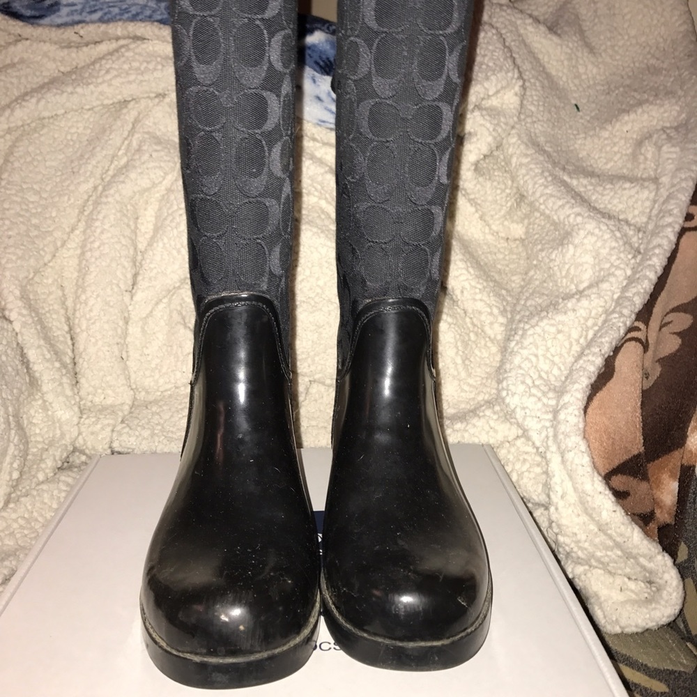 Coach tristan rain boots