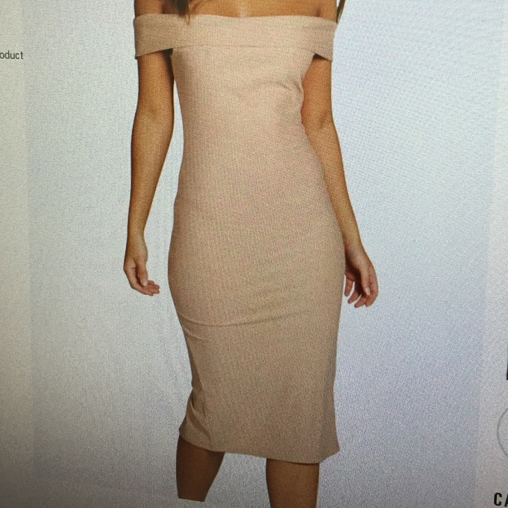Never been worn Beige dress