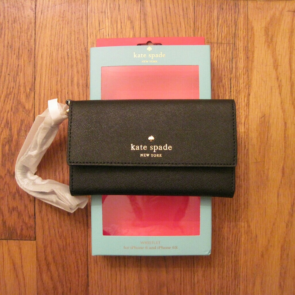 NWT KS Leather Cedar Street iPhone Wristlet Case