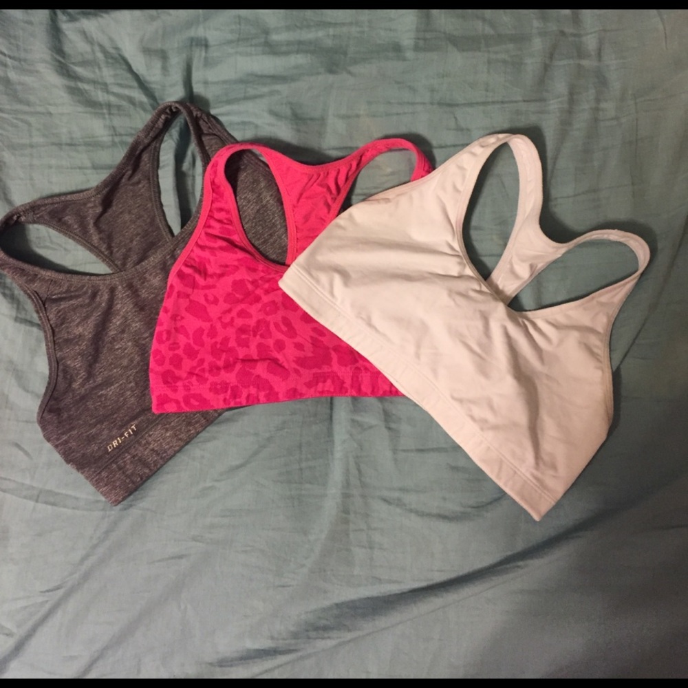 PINK/ NIKE SPORTS BRAS