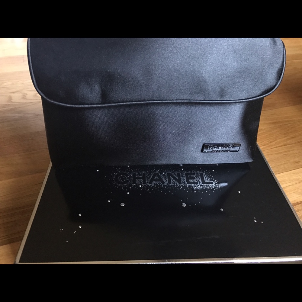 Beautiful satin Chanel parfume makeup case