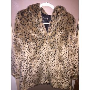 Forever 21 soft leopard jacket!