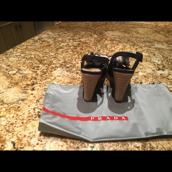 Prada wedge denim wedges - Picture 3 of 4