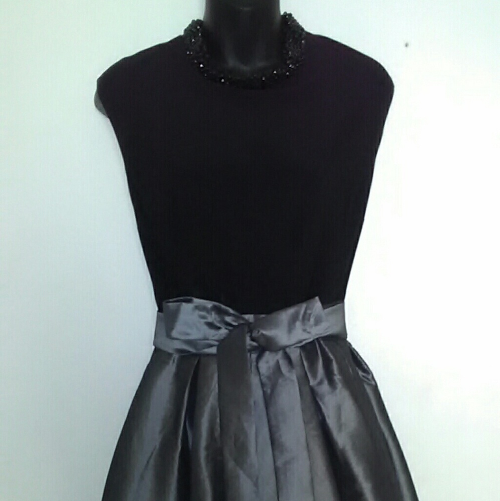 Black and gray dress