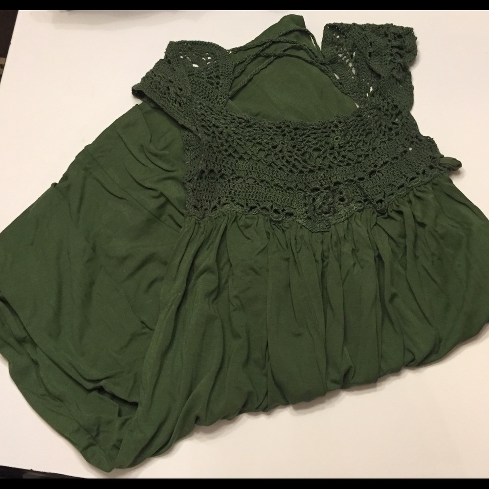 Sun Dress Crochet Top Detail