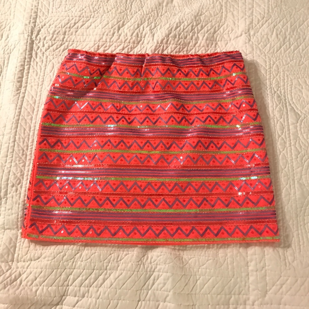 Cute Sequence Mini Skirt