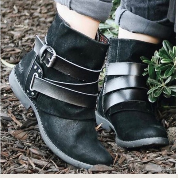 NIB Mate Buckle Fold Over Ankle Combat Boots - Picture 2 of 4