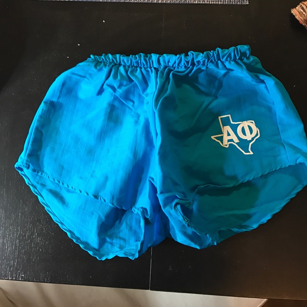 Blue alpha phi shorts