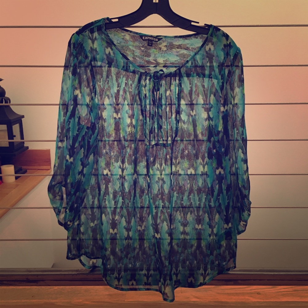 Flowy Sheer Floral Top