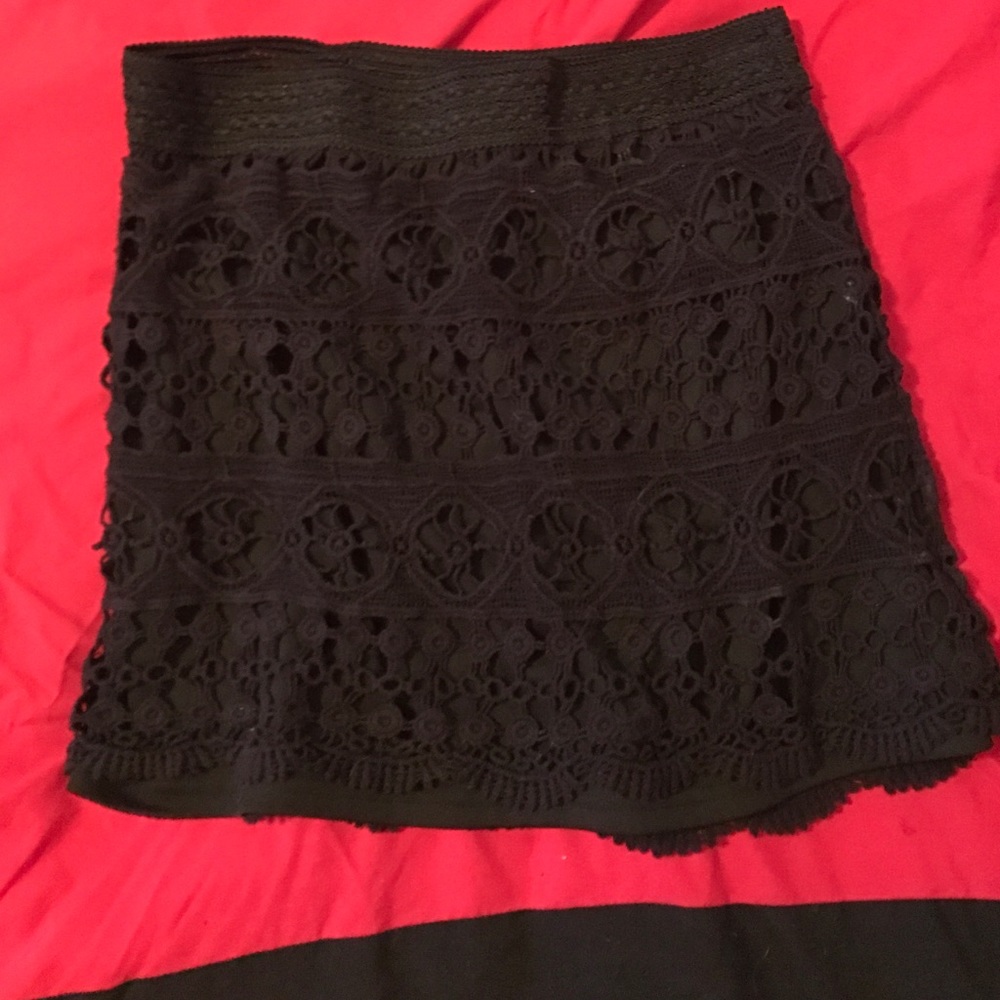 Black Lace Skirt