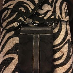 Black coach cross body