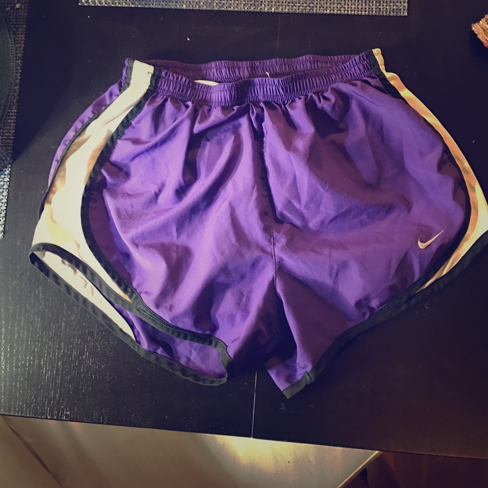 Purple Nike shorts