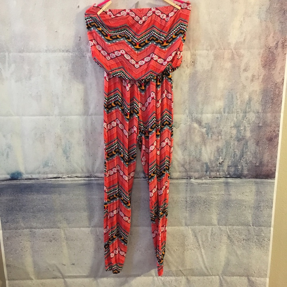 Tribal multi color jumpsuit