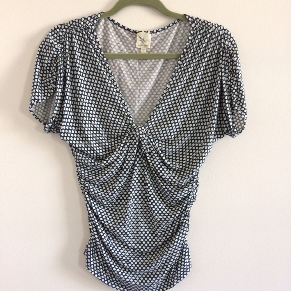 Anthropologie Ruched Top