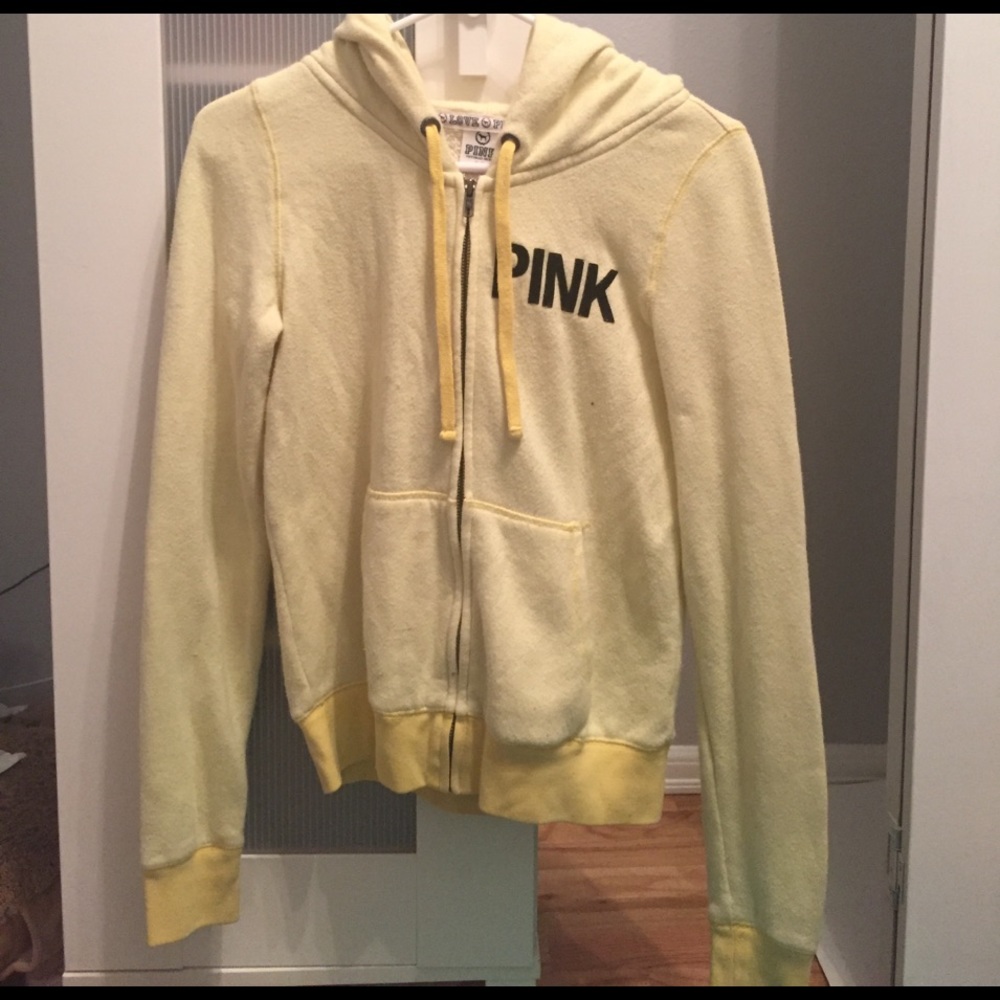 Yellow zip-up hoodie from PINK-Victoria's Secret