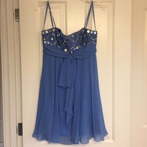 BCBG blue cocktail dress (Size 6)